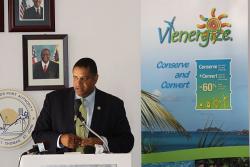 Gov. John deJongh Jr. speaks during Wednesday's press conference.